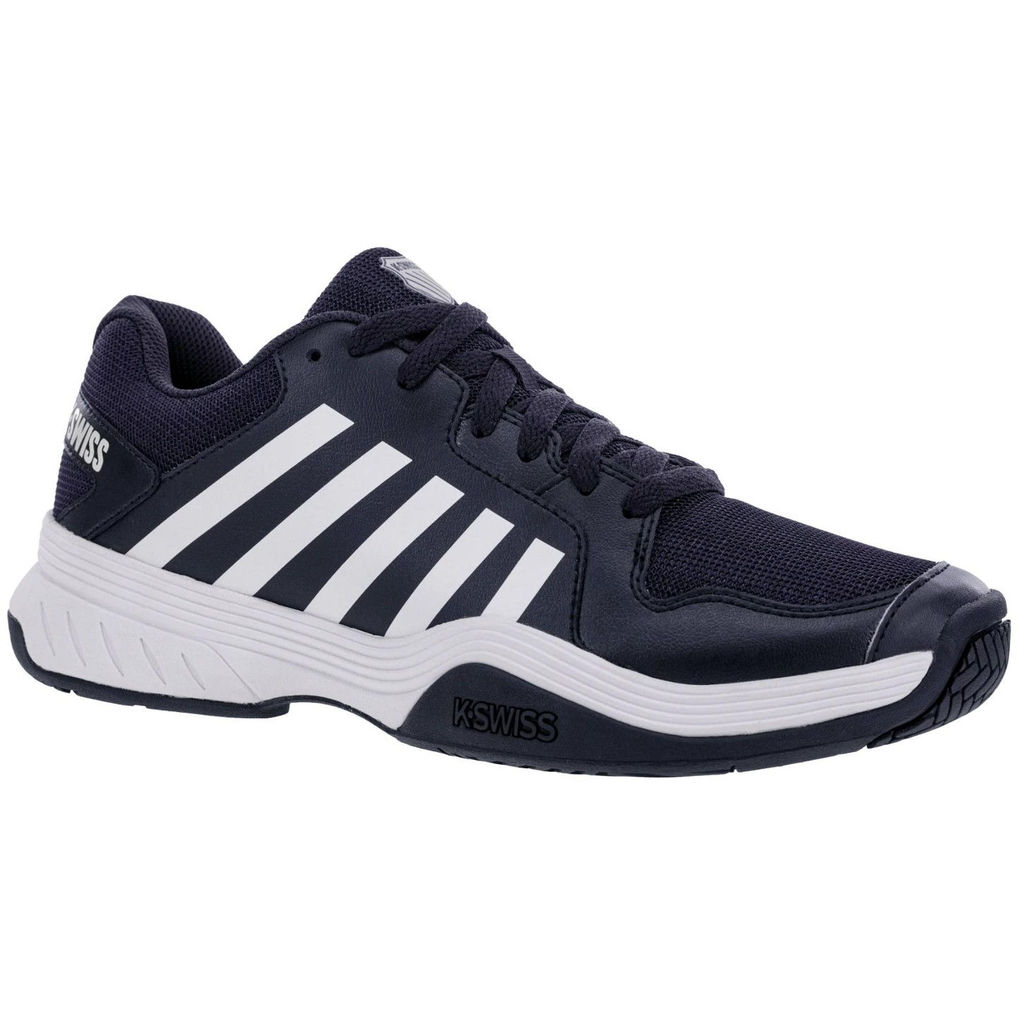 Мужское пальто K-Swiss Court Express Pickleball Shoe (Peacoat/White/Silver), цвет: Белый — фото 2