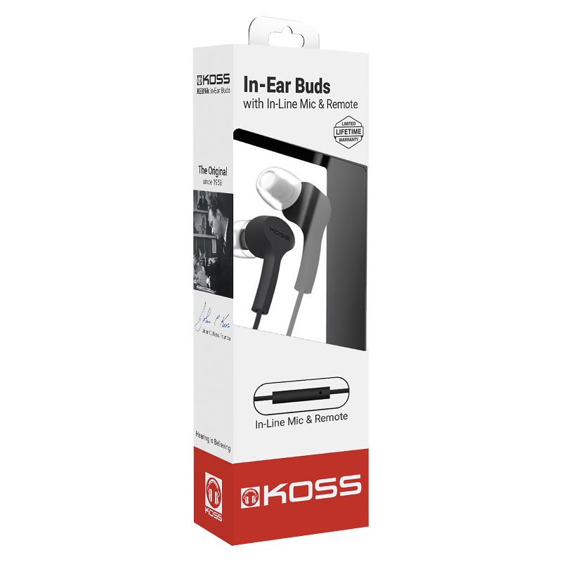 KOSS® KEB9i Earbuds with Microphone and In-Line Remote, 3 of 9