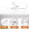 Parrot Uncle 52" Modern LED Ceiling Fans with Lights and Remote Reversible Fan for Bedroom Living Room - 4 of 4