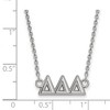 Black Bow Jewelry Sterling Silver Delta Delta Delta Greek Life Necklace 18 Inch - 3 of 4
