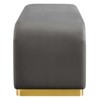 Modway Koda Performance Velvet Waterfall Long Bench - 2 of 4