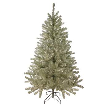 Northlight 6' Unlit Medium Platinum Tinsel Artificial Christmas Tree