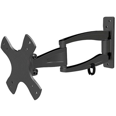 Monoprice Full-Motion Articulating TV Wall Mount Bracket For TVs 13in to 27in | Max Weight 33lbs, VESA Patterns Up to 100x100 - Stable Series