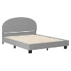 Buzz & Bloom Platform Bed Frame with Curved Headboard and Wood Slat Foundation - 2 of 4