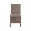 Meridian Furniture,Benson Linen Textured Fabric Dining Chair, Set of 2 - 3 of 4