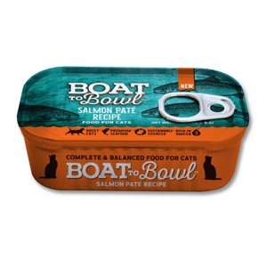 Boat To Bowl Seafood and Salmon Flavor Pate Recipe Wet Cat Food - 3.17oz - 1 of 4
