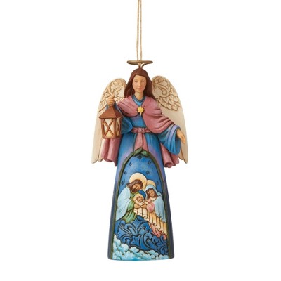 Jim Shore 4.75" Angel With Holy Scene Christ Jesus Ornament  -  Tree Ornaments