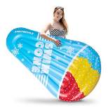 Giant Snow Cone Inflatable Pool Float, 72x40x10 Pool Float Ride On, Snow Cone Inflatable Float, Fun Beach Floaties, Party Toys