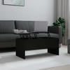 vidaXL Coffee Table Black 40.2"x19.9"x18.3" Engineered Wood - 2 of 4
