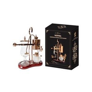 Nispira Belgium Royal Family Balance Syphon Unique Gravity Vintage Coffee Maker Vacuum Brewing System Copper 500 ml - 1 of 4