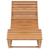 vidaXL Rocking Sunlounger Solid Teak Wood - 2 of 4