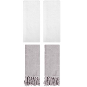 REGALWOVEN 4 Pcs Cotton Bathroom Hand Towels - 1 of 4