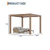 Coucheta Louvered Pergola Outdoor Pergolas with Adjustable Louvered Roof, Reinforced Aluminum Frame, Integrated Drainage System, Outdoor Gazebo - 4 of 4