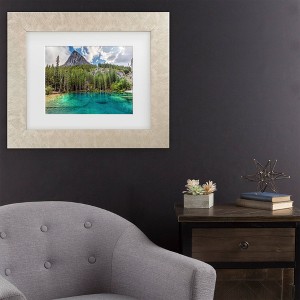 Trademark Fine Art Pierre Leclerc Grassi Lakes Matted Framed Art - 1 of 4
