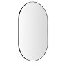 NicBex Glossy Bathroom Mirror for Wall, Rectangle Metal Framed Vanity Mirror, Modern Corner Mirror, Hangs Horizontally & Vertically, Black - 4 of 4