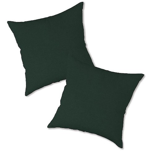 Plow & Hearth - Outdoor Pillows For Rope Hammock Swing, Set of 2, Forest Green - image 1 of 2