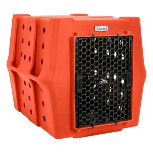 Dakota 283 Canine Rough and Tough Economy Pet Kennel, Heavy Duty Crate for Dogs and Cats with Ventilation Holes, Intermediate, Orange - 1 of 4