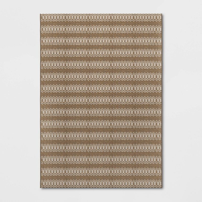 7&#39; x 10&#39; Global Outdoor Rug Neutral - Threshold&#8482;, 1 of 3