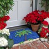 Jellybean 20"x30" Holiday Palm Tree Doormat – Indoor/Outdoor Rectangle Mat for Christmas & Tropical Decor - 2 of 3