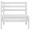 vidaXL 3 Piece Patio Lounge Set Solid Wood Pine White - 4 of 4