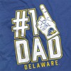 University Of Delaware Blue Hens 1 Dad Adult T-Shirt Royal - 4 of 4