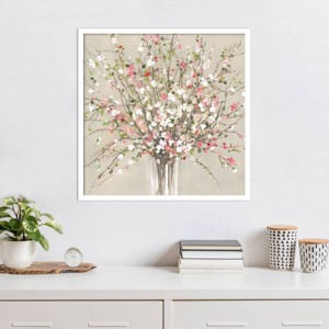 Amanti Art Peach Blossom Bouquet by Asia Jensen Framed Wall Art Print - 1 of 4