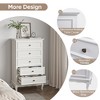 NicBex Modern 5-Drawer White Bedroom Dressers with Solid Wood Legs,Chest of Drawers for Bedroom,Entryway,Wooden Dresser Chest - 2 of 4