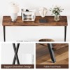 31.4" Console Table with Shelf, 2-Tier Narrow Entryway Table , Sofa Table, Console Tables for Entryway - 4 of 4
