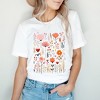 Simply Sage Market Women's Pink Floral Short Sleeve Graphic Tee - 2 of 4