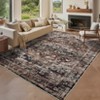 CPZPMY Washable Vintage Living Room Area Rug:Machine Washable Area Rug for Living Room Indoor Non-Slip Bedroom Carpet Low Pile Stain Resistant Mat - 2 of 4