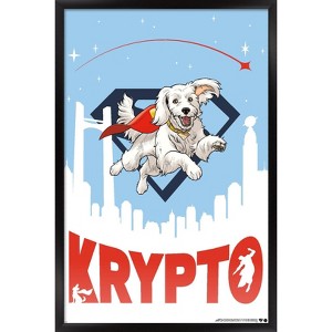 Trends International DC Studios Superman (2025) - Illustrated Krypto Framed Wall Poster Prints - 1 of 4