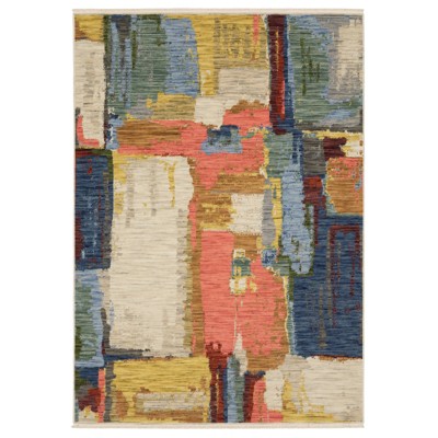 Oriental Weavers Soleri SOL02 Multi/ Pink Indoor Area Rug - 5'3" x 7'6"