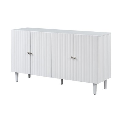 NicBex 58.1 Inch Sideboard Cabinet Modern Minimalist 4 Doors Buffet Cabinet Kitchen Coffee Bar Cabinet