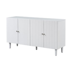 NicBex 58.1 Inch Sideboard Cabinet Modern Minimalist 4 Doors Buffet Cabinet Kitchen Coffee Bar Cabinet - 1 of 4