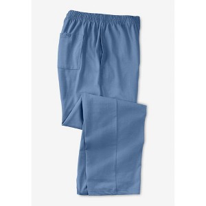 KingSize Lightweight Jersey Open-Bottom Sweatpants - 1 of 4