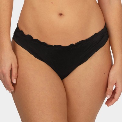 Smart & Sexy Swim Secret Ruffled and Ruched Back Bikini Bottom