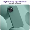 BONGEEK Designed for iPhone 15 Case, Silicone Shockproof Slim Thin Phone Case for iPhone 15 6.1 inch (Pine Green) - 3 of 4