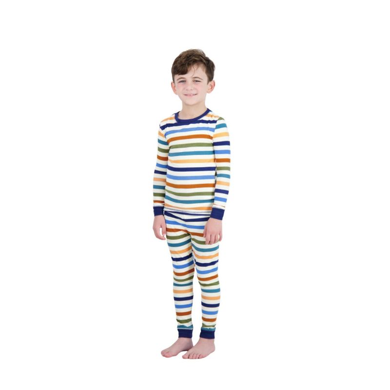 Sleep On It Boys 2-Piece Super Soft Jersey Long Sleeve Snug-Fit Pajama Set, 5 of 7