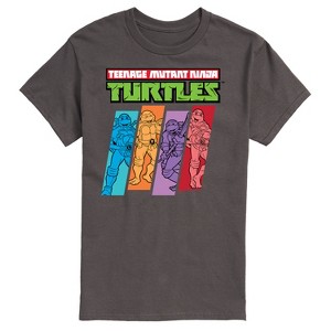 Men's - Teenage Mutant Ninja Turtles - Color Stripes Short Sleeve Graphic T-Shirt - 1 of 4