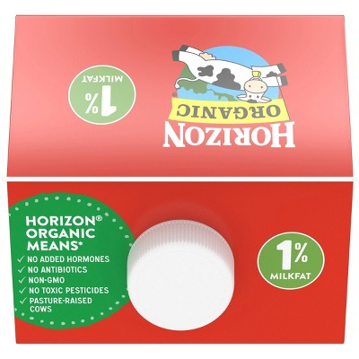 Horizon Organic 1% Lowfat High Vitamin D Milk - 0.5gal