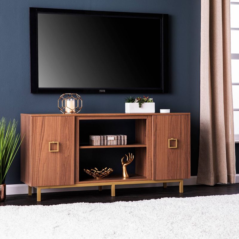 Vickdale TV Stand for TVs up to with Storage Natural/Gold - Aiden Lane, 1 of 13