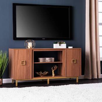 Vickdale TV Stand for TVs up to with Storage Natural/Gold - Aiden Lane