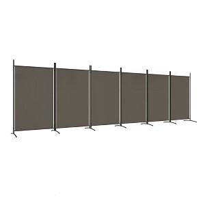vidaXL 6-Panel Room Divider Anthracite 204.7"x70.9" Fabric - 1 of 1
