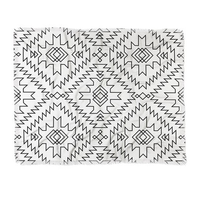 Fimbis Navna Black And White 2 Woven Throw Blanket - Deny Designs