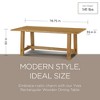 Maven Lane Yves Rectangular Wooden Dining Table in Weathered Finish - 2 of 4
