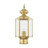 Livex Lighting Outdoor Basics 1 - Light Lantern in  Polished Brass - 4 of 4