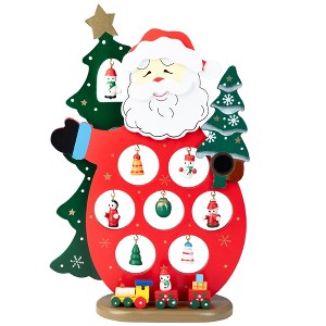 Northlight Santa Claus Cut-Out with Miniature Ornaments Christmas Decoration - 10.25" - 1 of 4