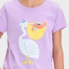 Girls' Short Sleeve Pelican Graphic T-Shirt - Cat & Jack™ Lilac - 2 of 4