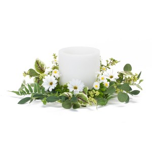 Melrose Daisy Candle Ring (Set of 4) - 1 of 2
