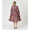 Unique Vintage Women's Belted Cotton Shirt Dress - 2 of 4